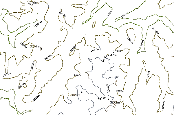 Mountain peaks around Pointe des Berons