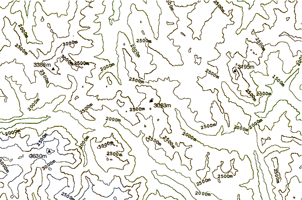 Mountain peaks around Pointe des Cerces