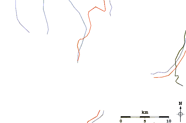 Roads and rivers around Pointe des Genevois