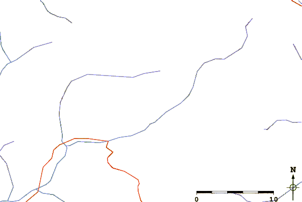 Roads and rivers around Pointes du Châtelard