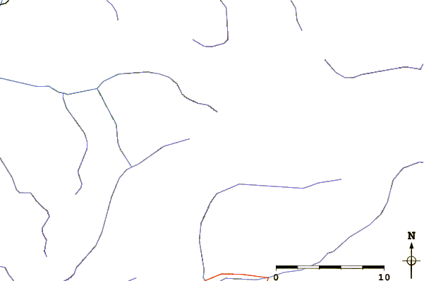 Roads and rivers around Pointes et aiguille de l'Épéna