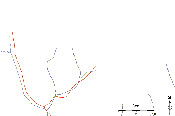 Roads and rivers around Pokhalde