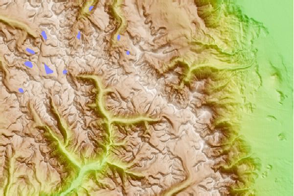 Surf breaks located close to Polemonium Peak