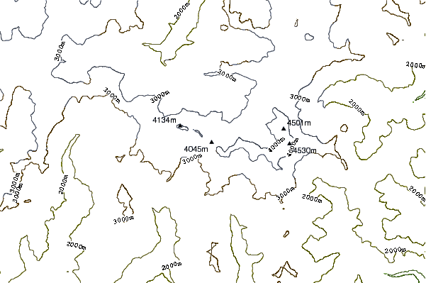 Mountain peaks around Pollux (Zwillinge)