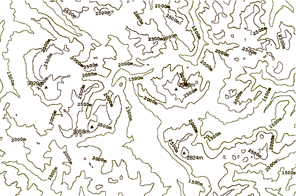 Mountain peaks around Pomagagnon