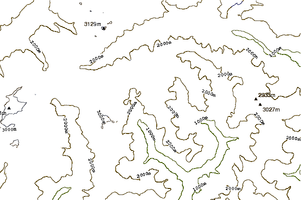 Mountain peaks around Poncione di Braga