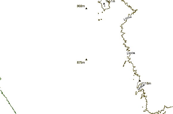 Mountain peaks around Pondoks