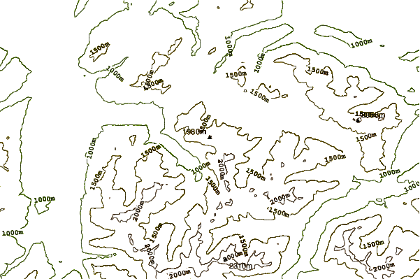 Mountain peaks around Ponten (mountain)