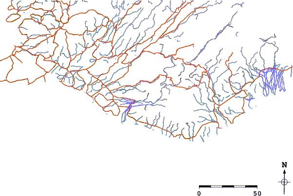 Roads and rivers around Þórólfsfell