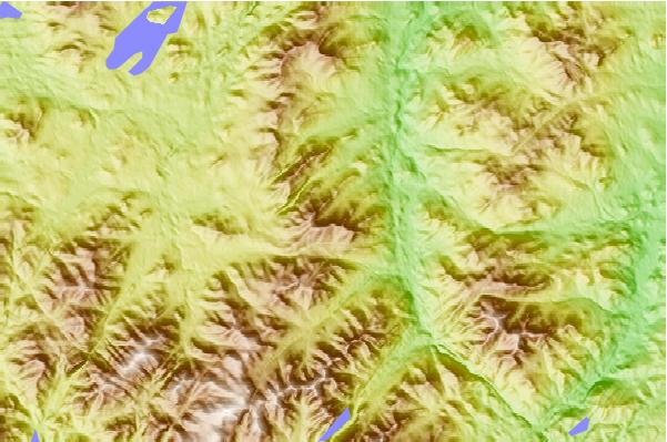 Surf breaks located close to Porter Mountain