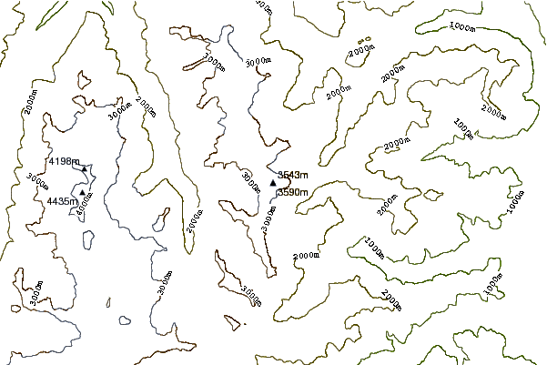 Mountain peaks around Portjengrat