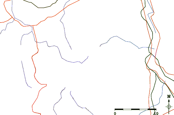 Roads and rivers around Ports de Tortosa-Beseit