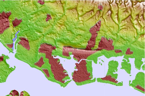 Surf breaks located close to Portsdown Hill