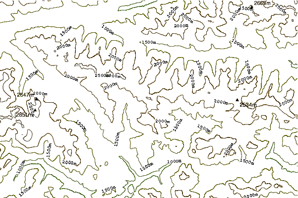 Mountain peaks around Porze