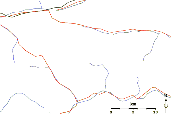 Roads and rivers around Porze