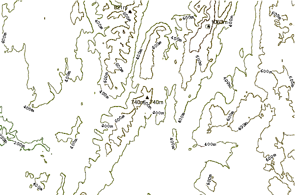 Mountain peaks around Potter Mountain (Taconic Mountains)