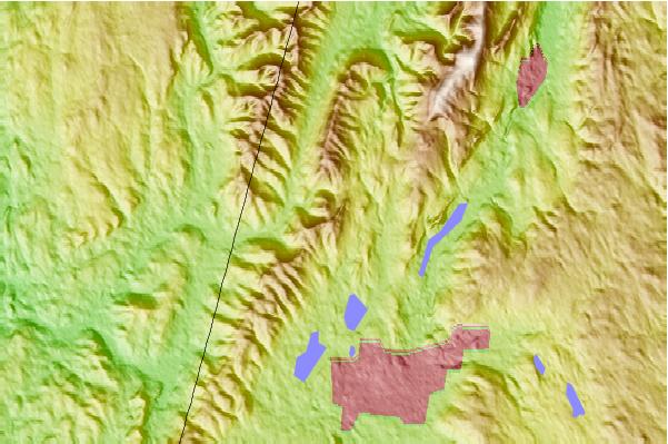 Surf breaks located close to Potter Mountain (Taconic Mountains)