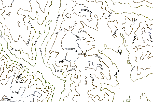 Mountain peaks around Powder Mountain (British Columbia)