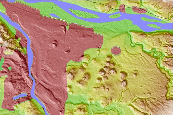 Surf breaks located close to Powell Butte