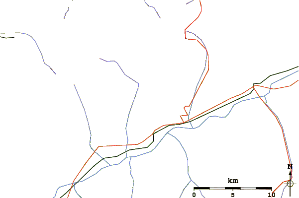 Roads and rivers around Prabé