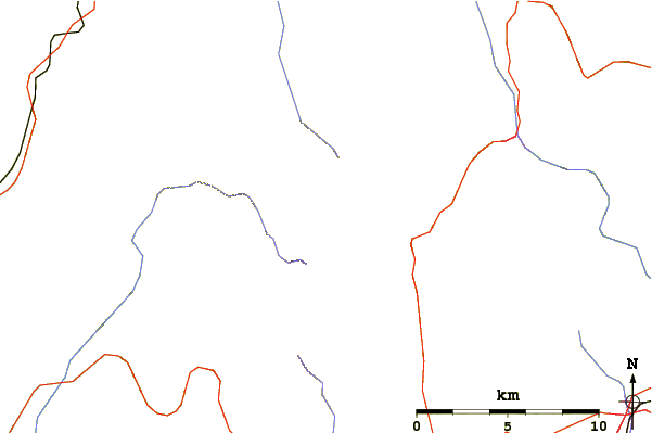 Roads and rivers around Praděd