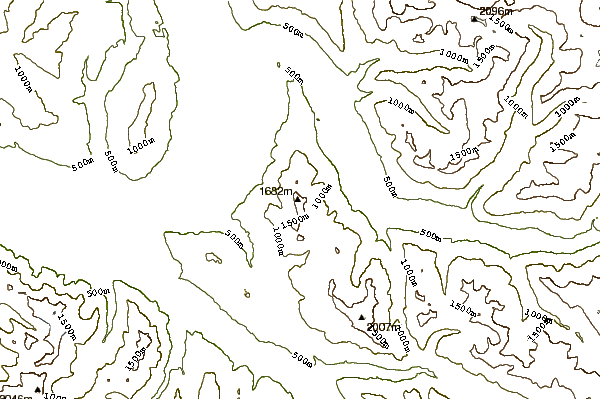 Mountain peaks around Prairie Mtn