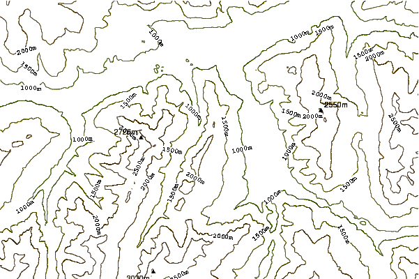 Mountain peaks around Präzer Höhi