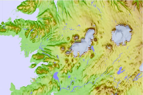 Surf breaks located close to Prestahnukur