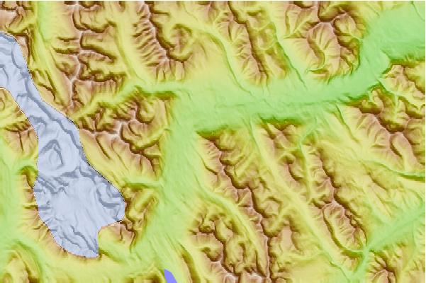 Surf breaks located close to Prow Mountain