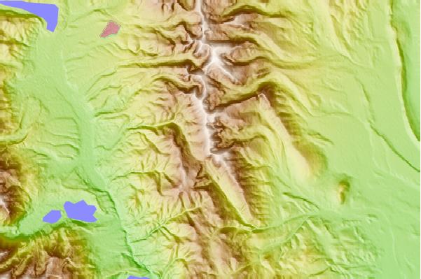 Surf breaks located close to Ptarmigan Peak