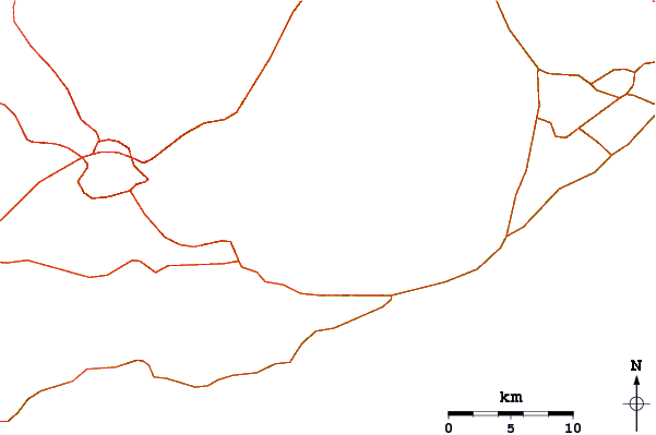 Roads and rivers around Puʻu ʻŌʻō