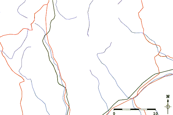 Roads and rivers around Puig Drau