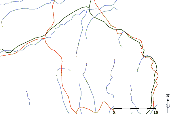 Roads and rivers around Puig Neulós