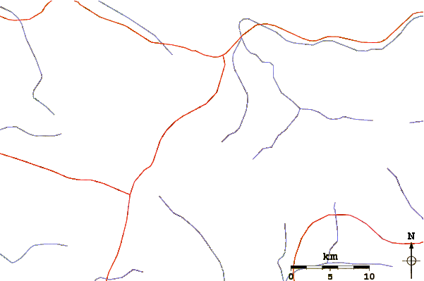 Roads and rivers around Pumasillo