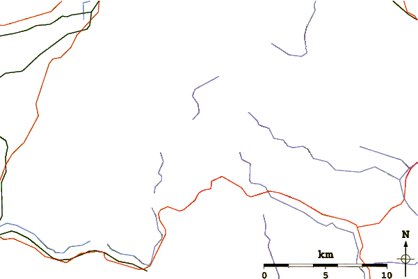 Roads and rivers around Pumlumon Fach