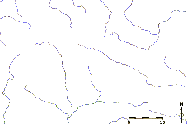 Roads and rivers around Puncak Mandala