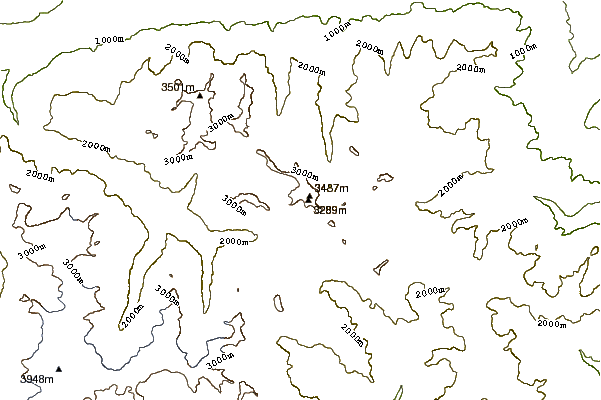 Mountain peaks around Punta Tersiva