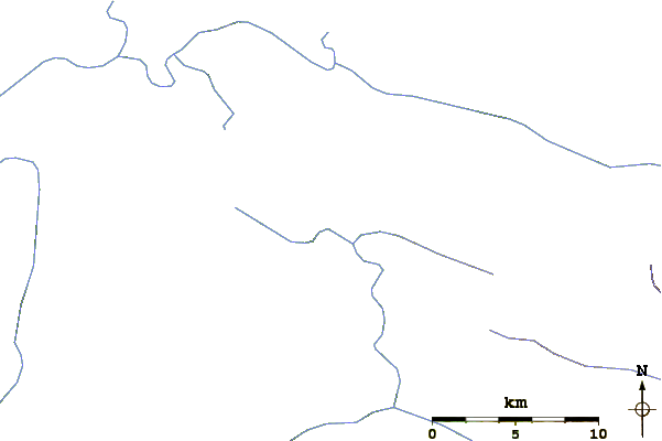 Roads and rivers around Puntiagudo