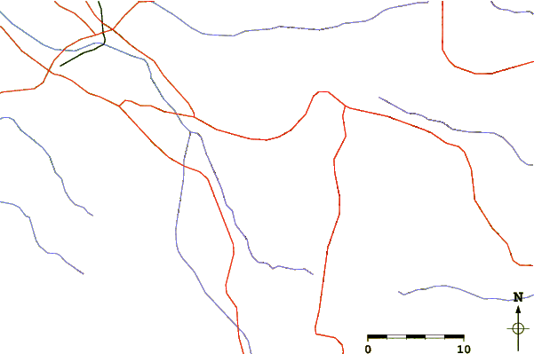 Roads and rivers around Puracé