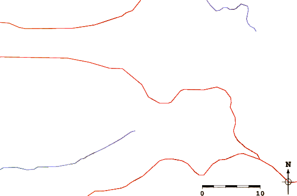 Roads and rivers around Purico Complex