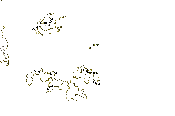 Mountain peaks around Pykie's Peak