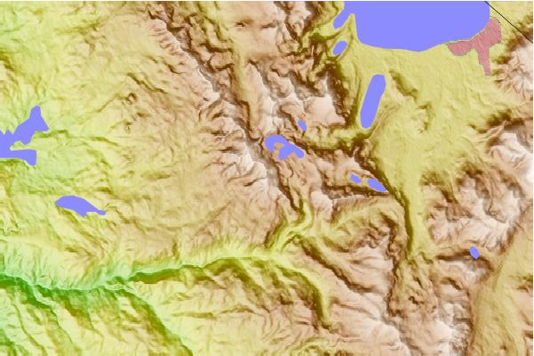 Surf breaks located close to Pyramid Peak (California)