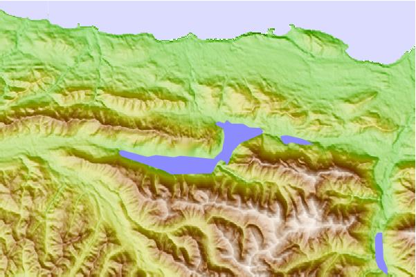 Surf breaks located close to Pyramid Peak (Washington)