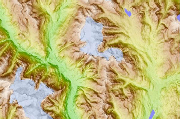 Surf breaks located close to Pyroclastic Peak