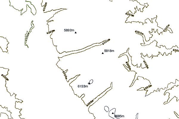 Mountain peaks around Carás