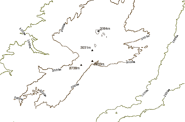 Mountain peaks around Qornet As Sawda