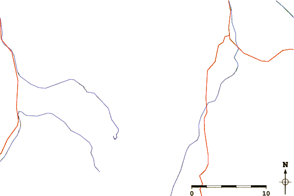 Roads and rivers around Quadrant Mountain