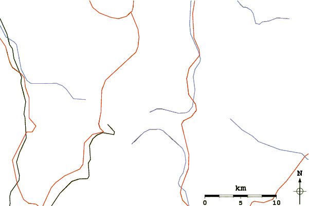 Roads and rivers around Quandary Peak