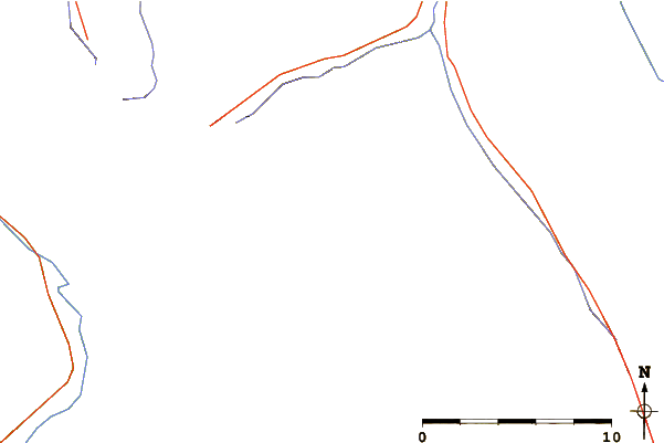 Roads and rivers around Quartz Hill (Canada)