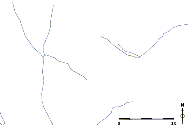 Roads and rivers around Quéant Mountain